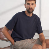 ANTON t-shirt eco grain jersey dark navy