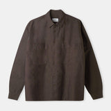 DARIO shirt linen coffee