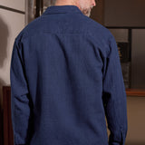 DARIO shirt structured indigo mid blue