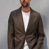 ENVER/JOSTHA suit linen coffee