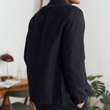 ENVER blazer winter linen black