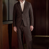 ENVER/WABAN suit winter linen coffee