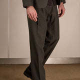 ENVER/JOSTHA suit eco flannel black olive