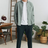 JOSTHA trousers eco flannel scot green