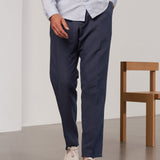 ENVER/JOSTHA suit linen cold navy