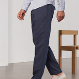 ENVER/JOSTHA suit linen cold navy