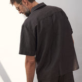 KLAAS shirt linen coffee