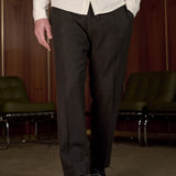 MAGNUS trousers eco flannel black olive