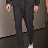 MAGNUS trousers eco flannel melange grey