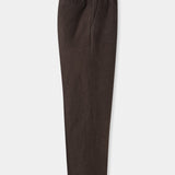 MAGNUS trousers winter linen coffee