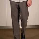 MAGNUS trousers winter linen taupe