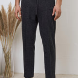 MAX trousers eco flannel coal