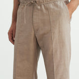 MAX trousers linen walnut