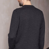 MORTEN jumper pure merino melange black