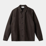 OWE overshirt winter linen coffee