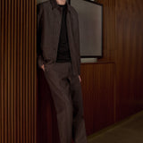 OWE overshirt winter linen coffee