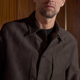 OWE overshirt winter linen coffee