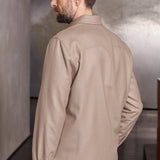 OWE overshirt wool almond