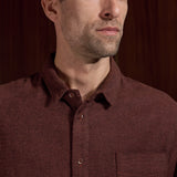 SIMON shirt eco flannel brick