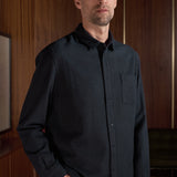SIMON shirt eco flannel cold navy
