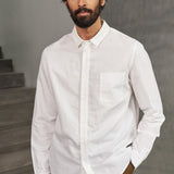 SIMON shirt linen white
