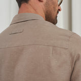 SIMON shirt linen walnut