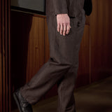 ENVER/WABAN suit winter linen coffee