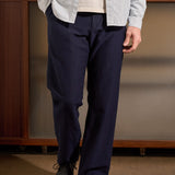 WABAN trousers winter linen navy