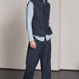 WENDEL vest lambswool blue