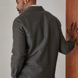 OWE overshirt winter linen steel