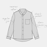 SIMON shirt linen white